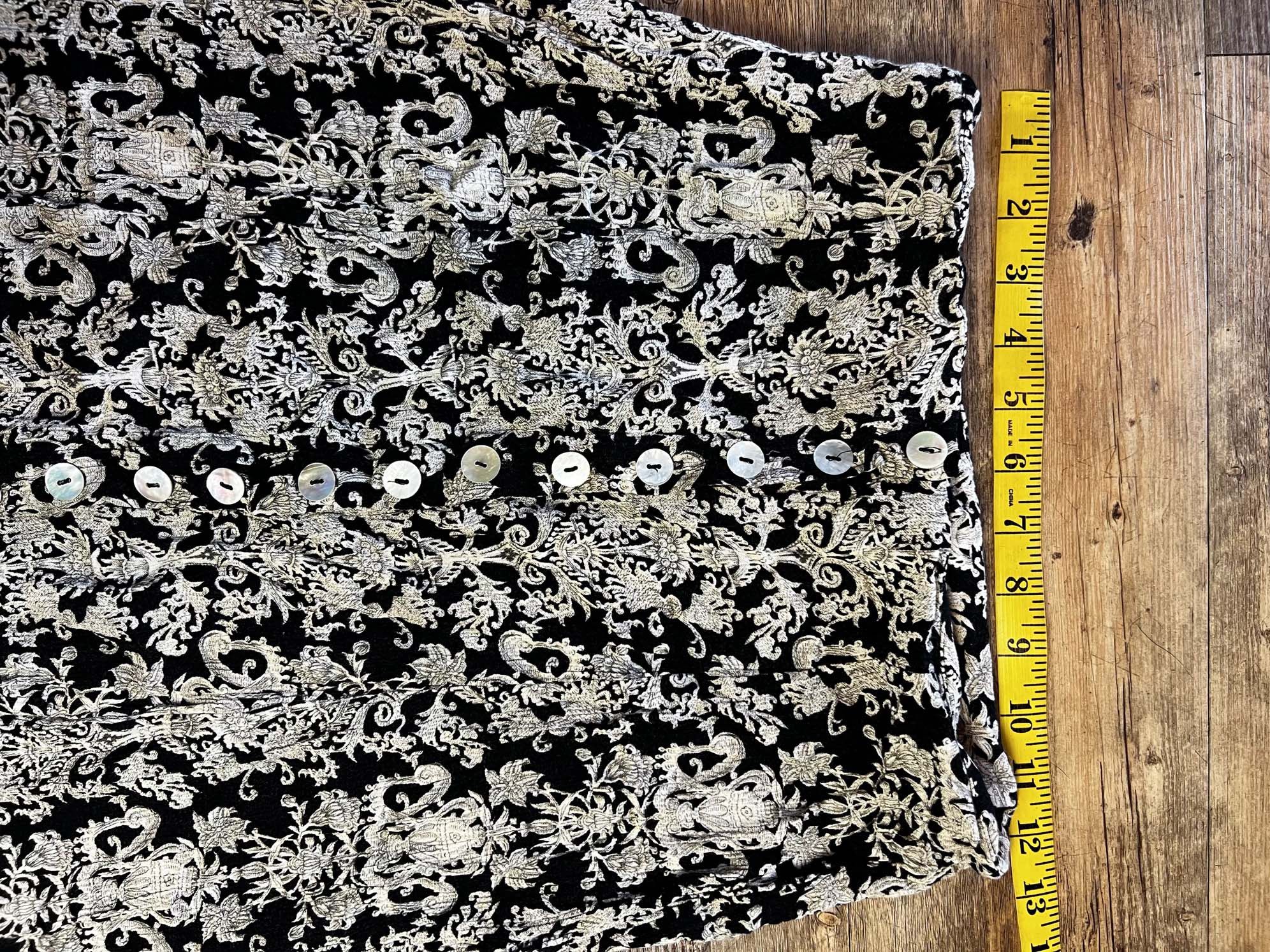 Vintage Vintage 1990's Resource Paisley Button Front Midi Skirt Size 25" / US 0 / IT 36 - 10 Thumbnail