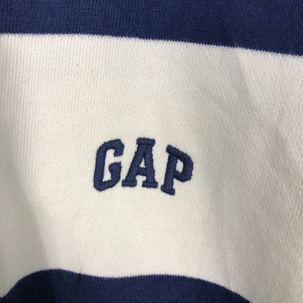 Japanese Brand 📌Vintage Cropped Sweatshirt Collar Striped Design Gap Size US S / EU 44-46 / 1 - 13 Thumbnail