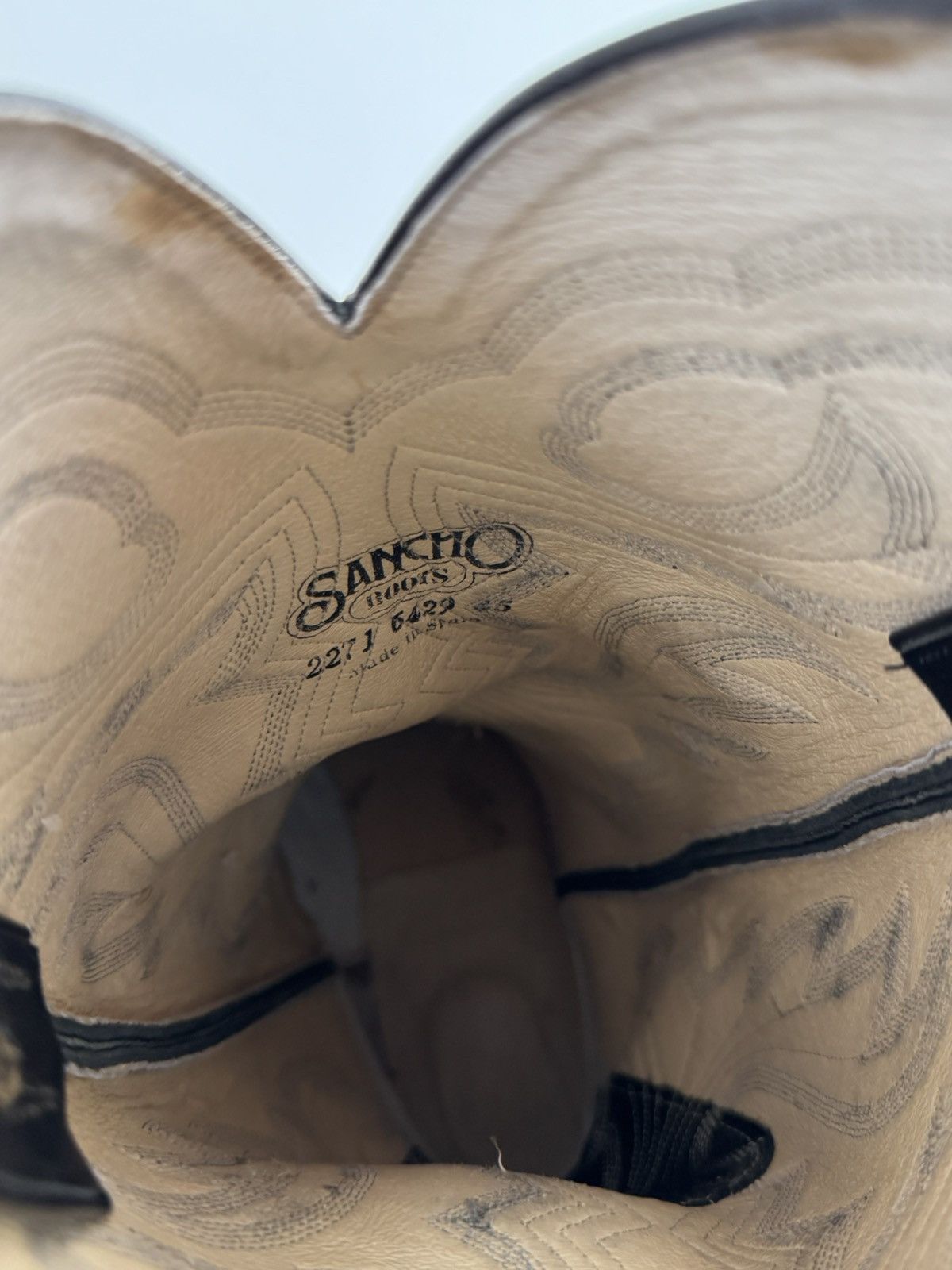 Sancho Boots Sancho leather Western Cowboy Boots Black snake size 45 Size US 11 / EU 44 - 21 Thumbnail