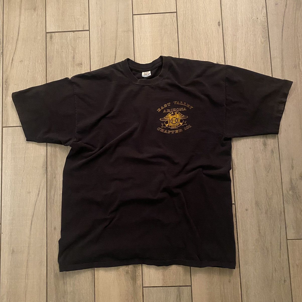 Harley Davidson × Nike Vintage 90s Faded Black Harley Davidson Graphic Tee AZ Large Size US L / EU 52-54 / 3 - 1 Thumbnail