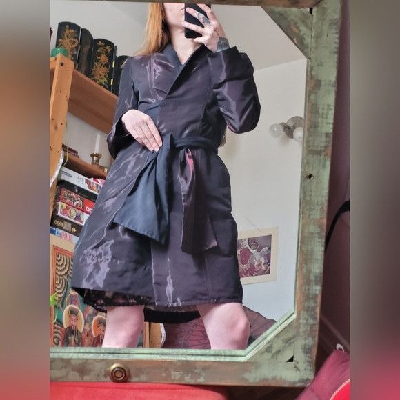 Sarah Pacini Sarah Pacini trench coat burgundy Size S / US 4 / IT 40 - 4 Thumbnail