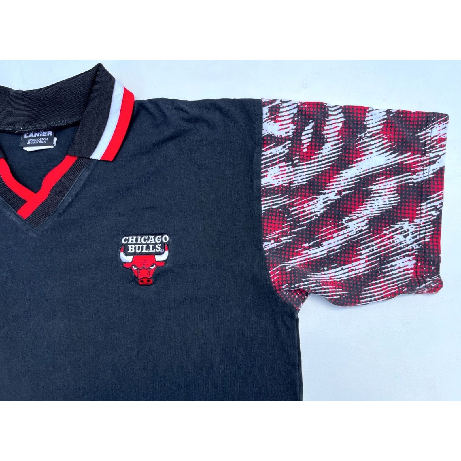Vintage Lanier Men’s Vintage 90s Chicago Bulls Polo Shirt Polo Shirt M Black 90s Mens Lanier Vintage Bulls Polo Size US M / EU 48-50 / 2 - 4 Thumbnail