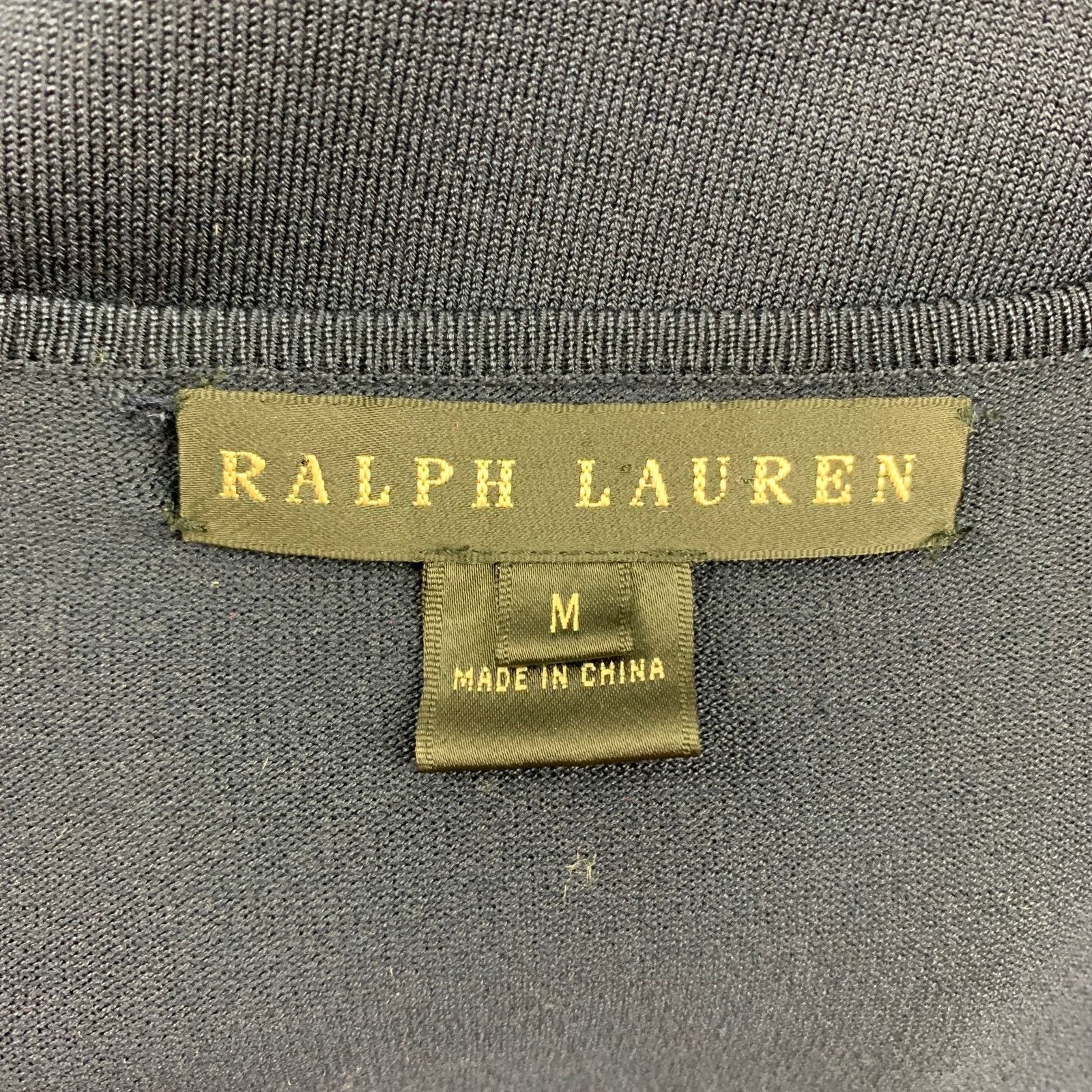Ralph Lauren M Navy Silk Blend Long Sleeve Pullover Size M / US 6-8 / IT 42-44 - 5 Thumbnail