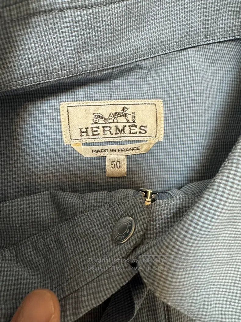 Hermes Hermes Layered Shirt Jacket with Drawstring Hem Size US M / EU 48-50 / 2 - 7 Thumbnail