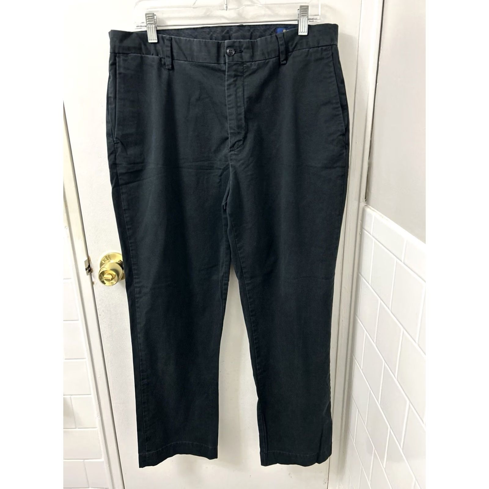 Polo Ralph Lauren VINTAGE? No — Polo Ralph Lauren Chino Pants Mens 35x30 Black YKK Stretch Classic Fit Trousers Size US S / EU 44-46 / 1 - 6 Thumbnail