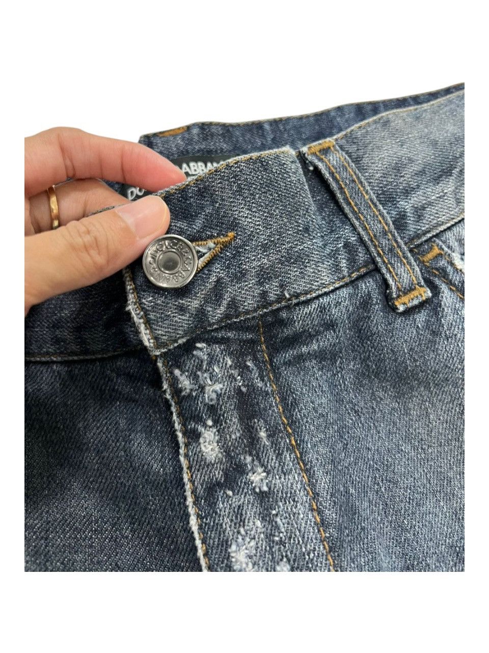 Dolce & Gabbana Dolce & Gabbana Distressed Denim Jeans Size US 34 / EU 50 - 13 Thumbnail