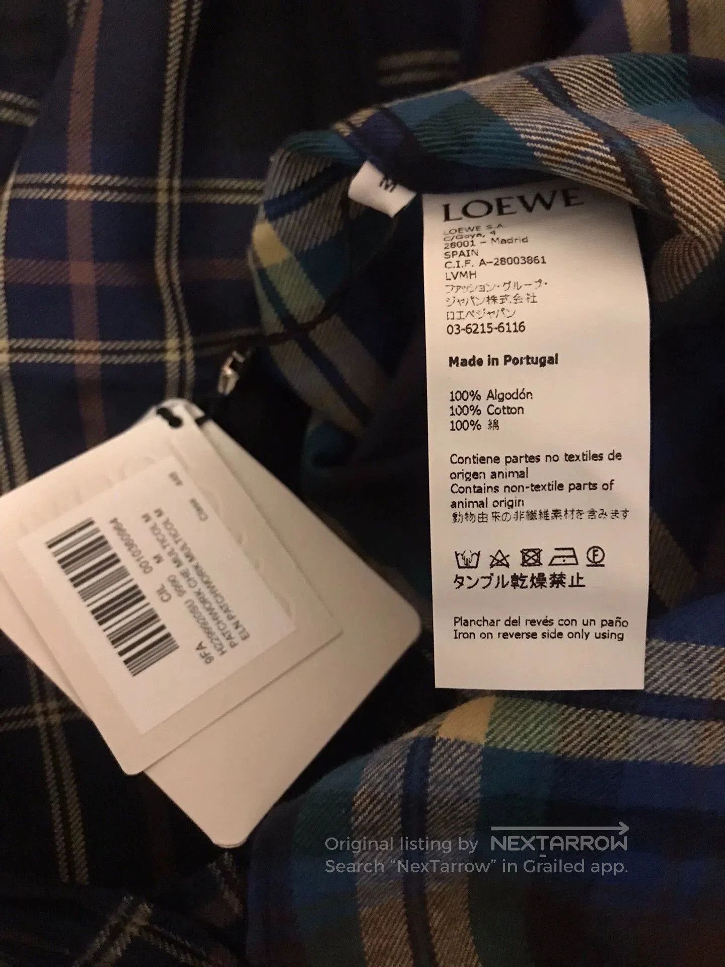 Loewe Loewe Plaid Cotton Shirt Jacket. Size US M / EU 48-50 / 2 - 4 Thumbnail