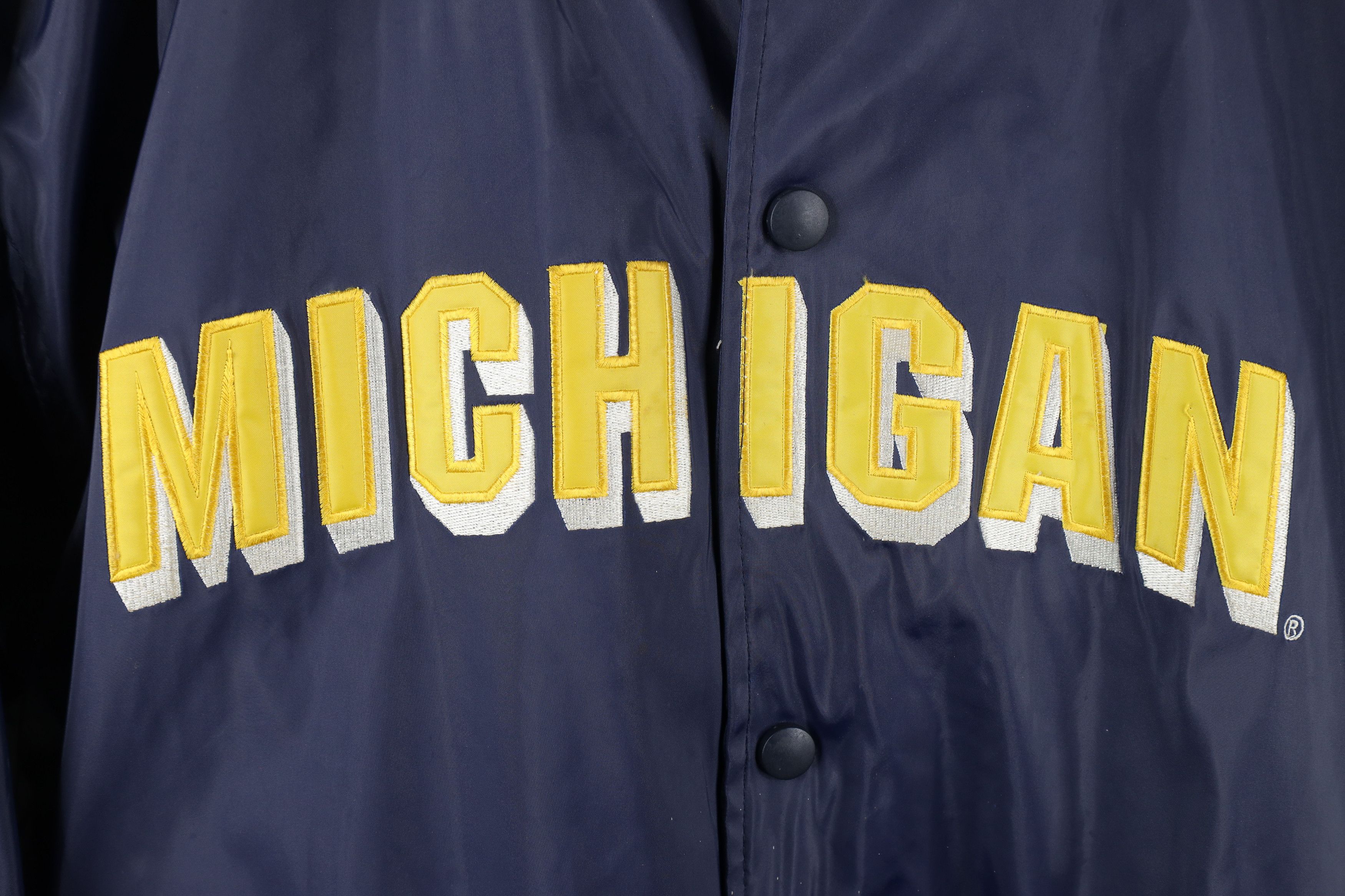 Vintage Vintage 90s University of Michigan Varsity Bomber Jacket Size US XXL / EU 58 / 5 - 4 Thumbnail