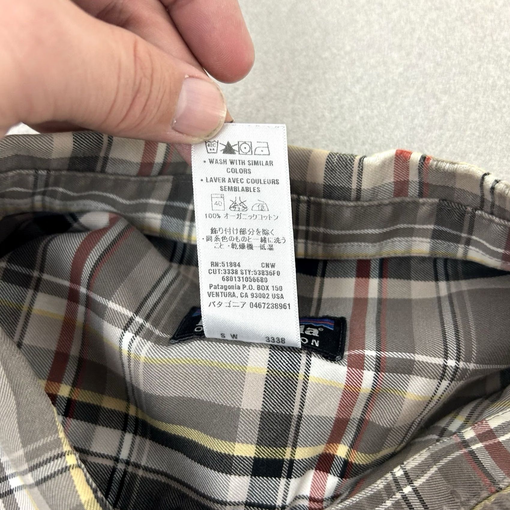 Patagonia Patagonia Shirt Mens 2XL Gray Plaid Organic Cotton Button Up Long Sleeve Mens Size US XXL / EU 58 / 5 - 5 Thumbnail