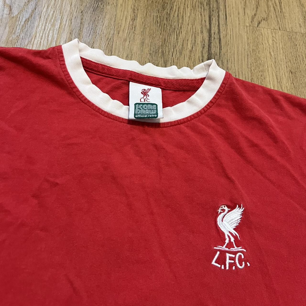 Other Liverpool FC red and white t-shirt Score Draw Vintage Size US XL / EU 56 / 4 - 3 Thumbnail