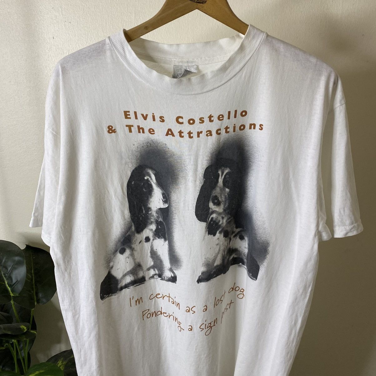 Band Tees 90s Elvis Costello & The Attractions All This Useless Beauty Size US L / EU 52-54 / 3 - 2 Thumbnail
