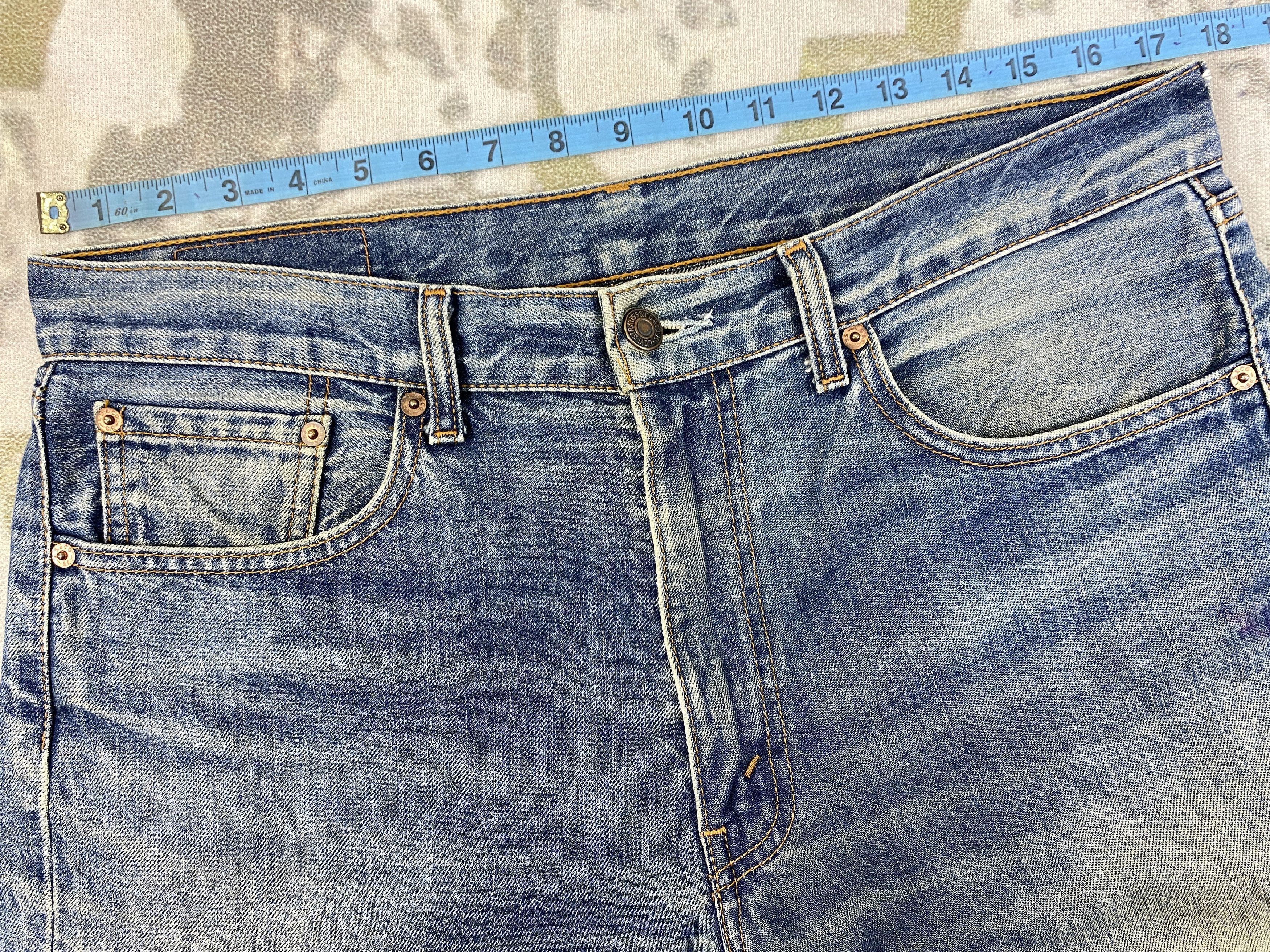 Levi's Distressed Blue Vintage Levi's 511 35x27 Denim -SJ141 Size US 35 - 5 Thumbnail