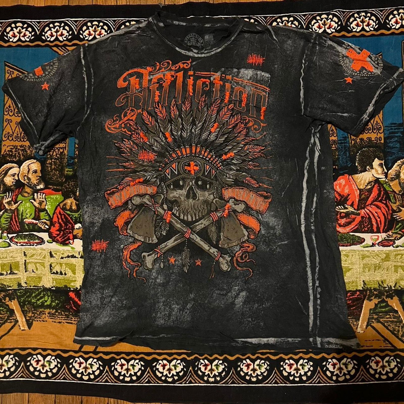 Affliction × JNCO × Tapout Mens affliction shirt y2k tapout cross wings mma elite Size US XXL / EU 58 / 5 - 1 Thumbnail