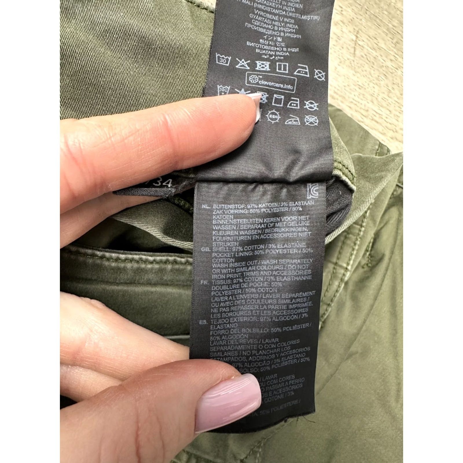 G-Star G-Star Rovic Zip 3D Straight Tapered Cargo Pants Mens Size 32 Green Cargo Pocket 34 Inseam Size US 32 / EU 48 - 7 Thumbnail