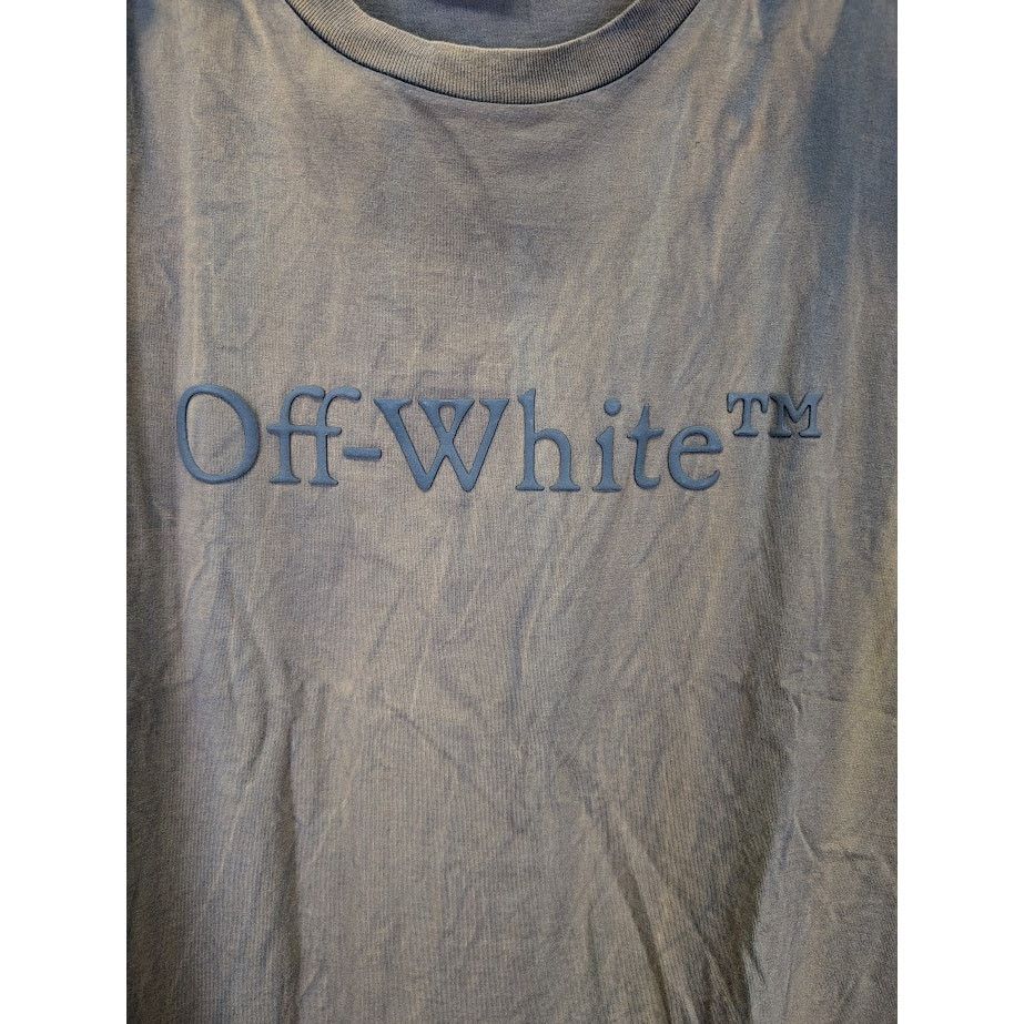 Off-White o1rshd1 Bookish Laund Slim Short Sleeve T-Shirt in Brown Size US L / EU 52-54 / 3 - 7 Thumbnail