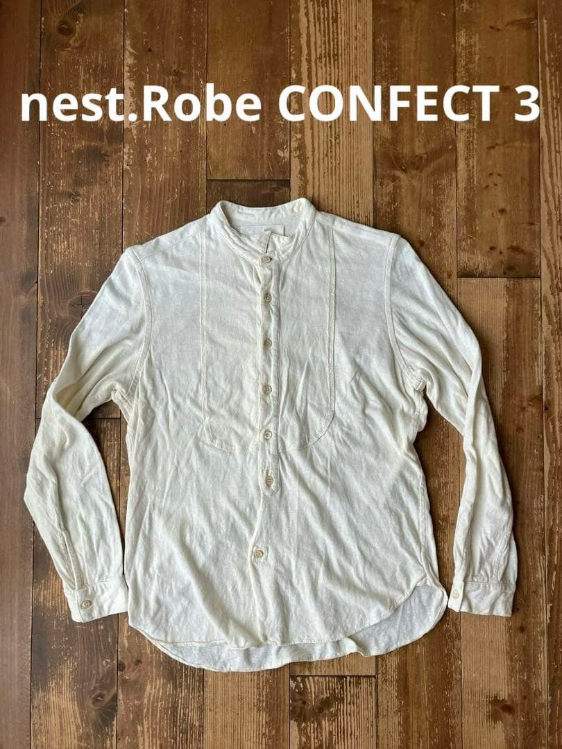 CONFECT Natural White Bib Shirt Size US L / EU 52-54 / 3 - 2 Thumbnail