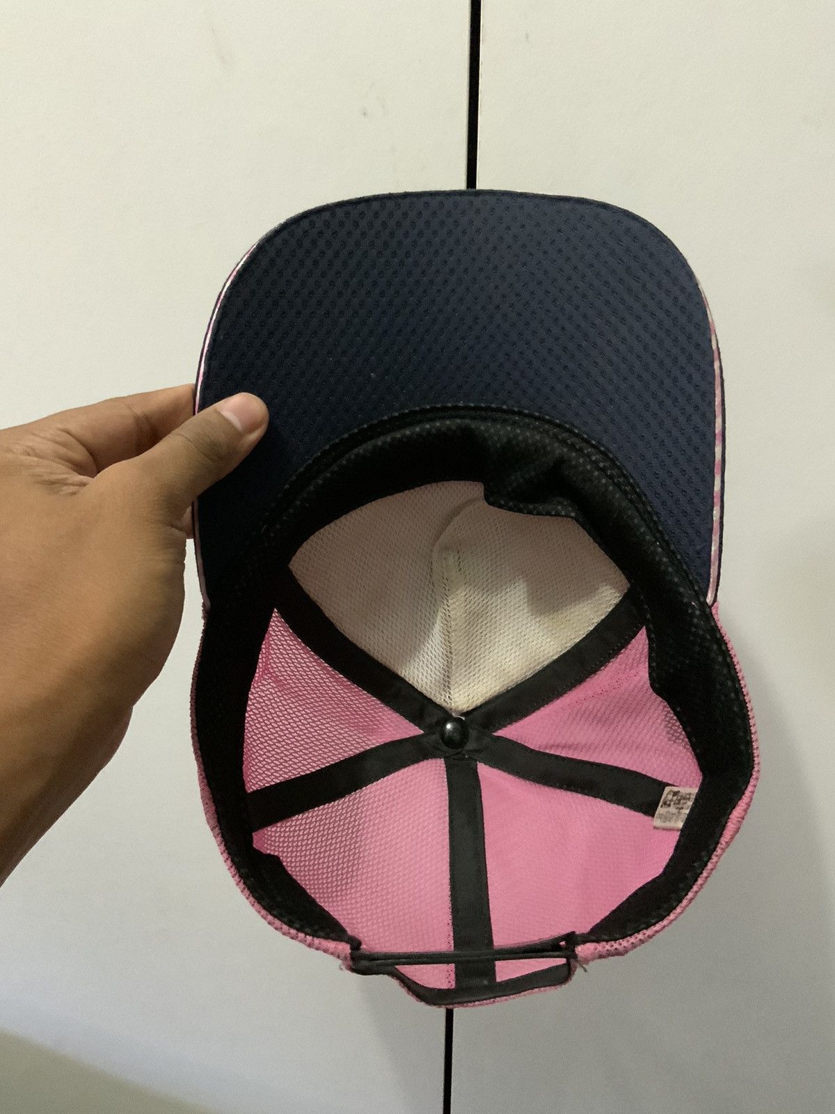 Japanese Brand Mizuno Japan Pink Trucker Hat Size ONE SIZE - 7 Thumbnail