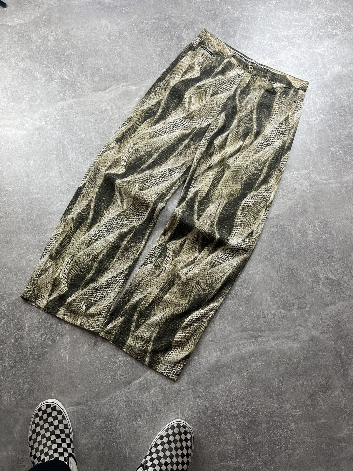 Dolce & Gabbana RARE Vintage D&G Dolce & Gabbana Snake Print Pants Y2K 00s Size 28" / US 6 / IT 42 - 6 Thumbnail