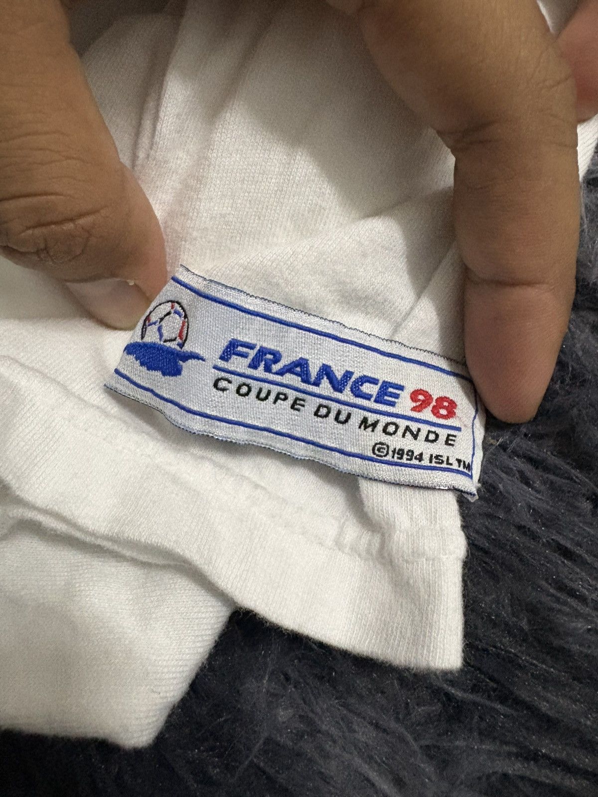 USA Olympics 🔥HOT🔥 VINTAGE FRANCE 98 COUPE DE MONDE FIFA WORLDCUP TEE Size US XL / EU 56 / 4 - 6 Thumbnail