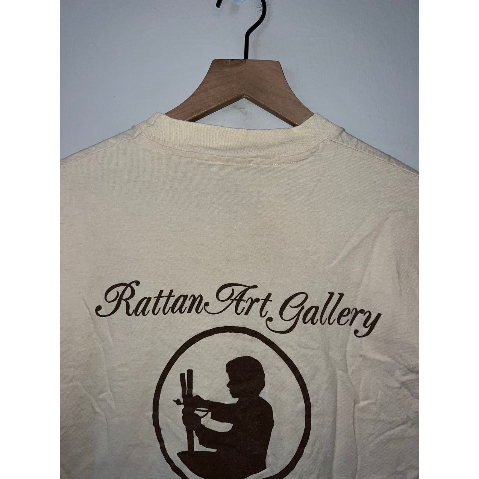 Hanes 1980s Vintage Rattan Art Gallery Artwork Shirt 80s VTG L Size US L / EU 52-54 / 3 - 7 Thumbnail