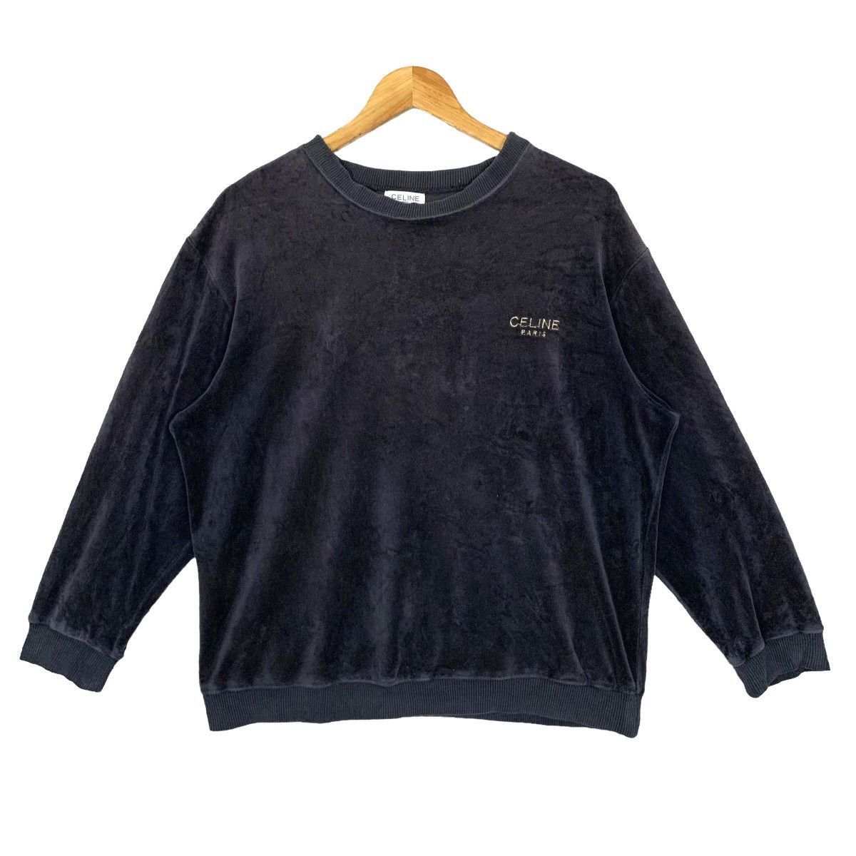 Celine Vintage Celine Paris Valvet Sweatshirt Size M Size US M / EU 48-50 / 2 - 1 Thumbnail