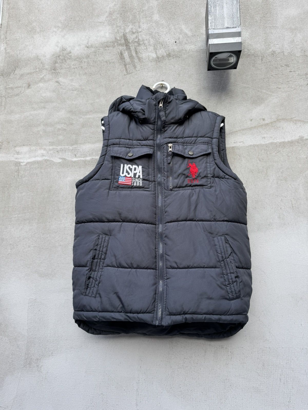Polo Ralph Lauren Vintage Polo Vest Ralph Lauren USA Flag Puffer Vest USPA Size US M / EU 48-50 / 2 - 2 Thumbnail
