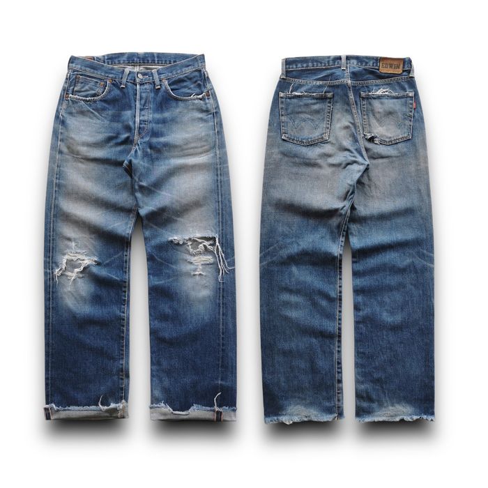 Edwin Edwin 505sx Selvedge Distressed Denim | Grailed