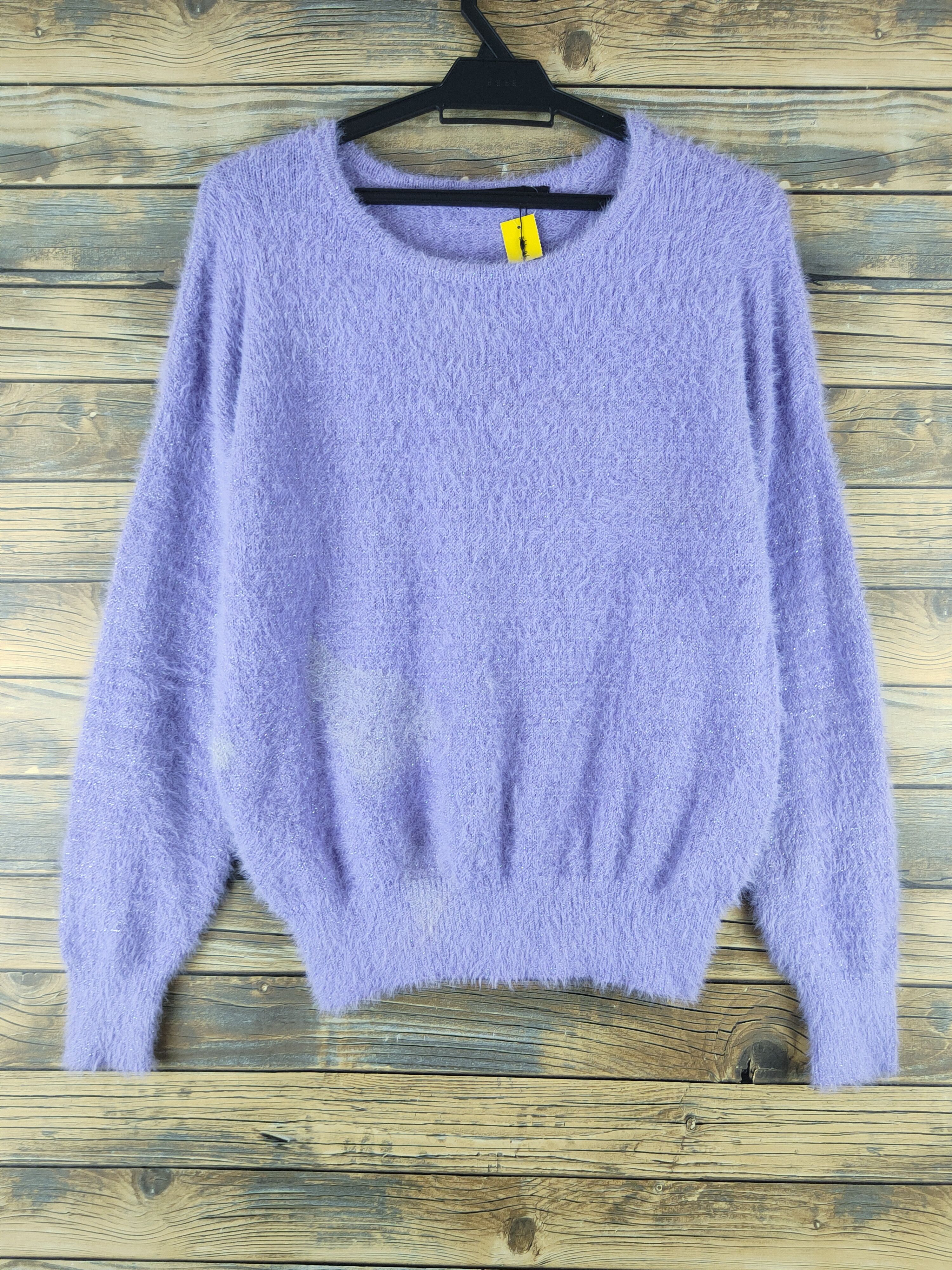 Japanese Brand DL Yecca Vecca Light Purple Fur Mohair Knitwear #46-443 Size M / US 6-8 / IT 42-44 - 1 Thumbnail