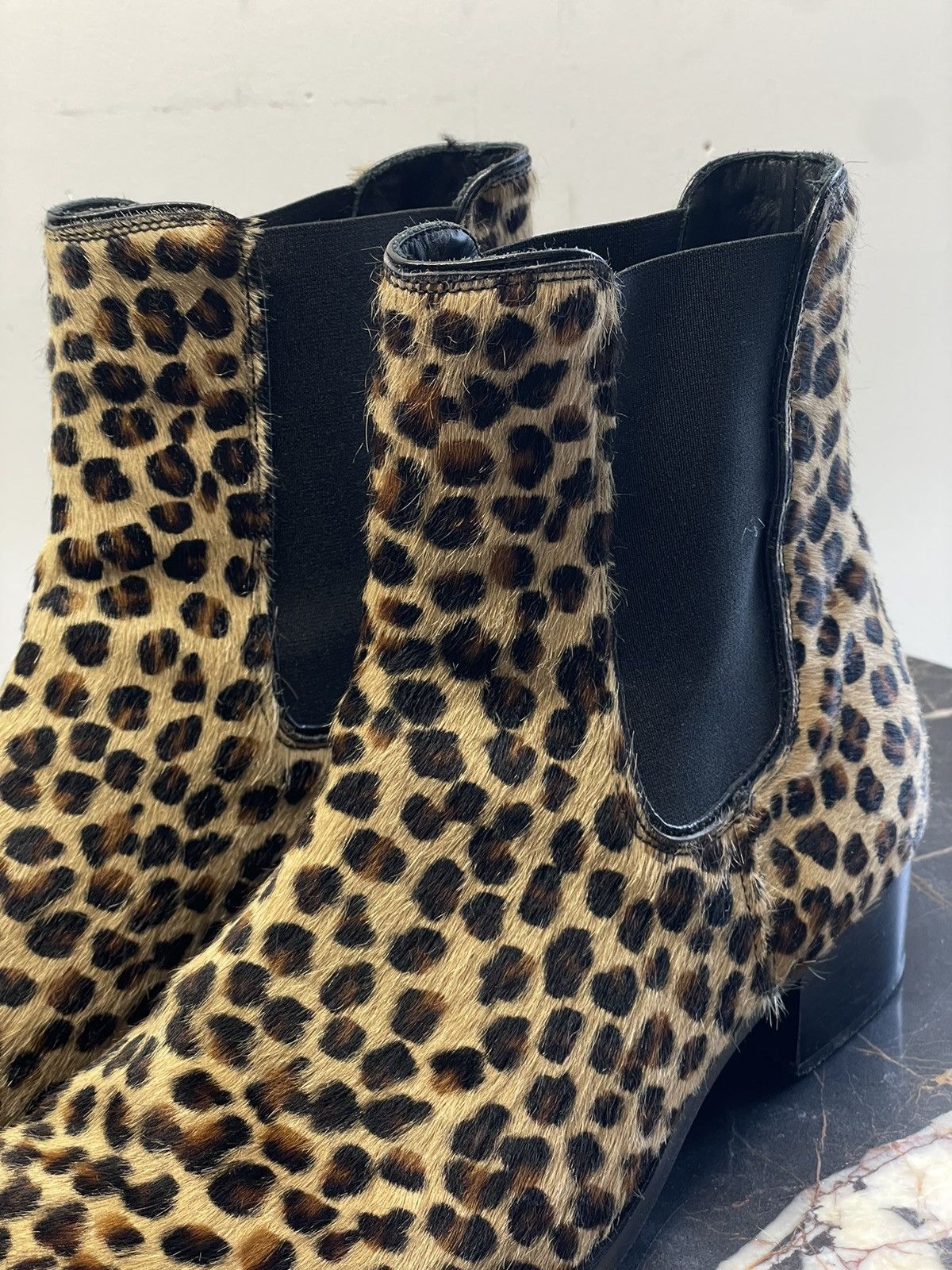 From The First Stefano Leopard Pony Hair Chelsea Boots From The First Size US 13 / EU 46 - 3 Thumbnail
