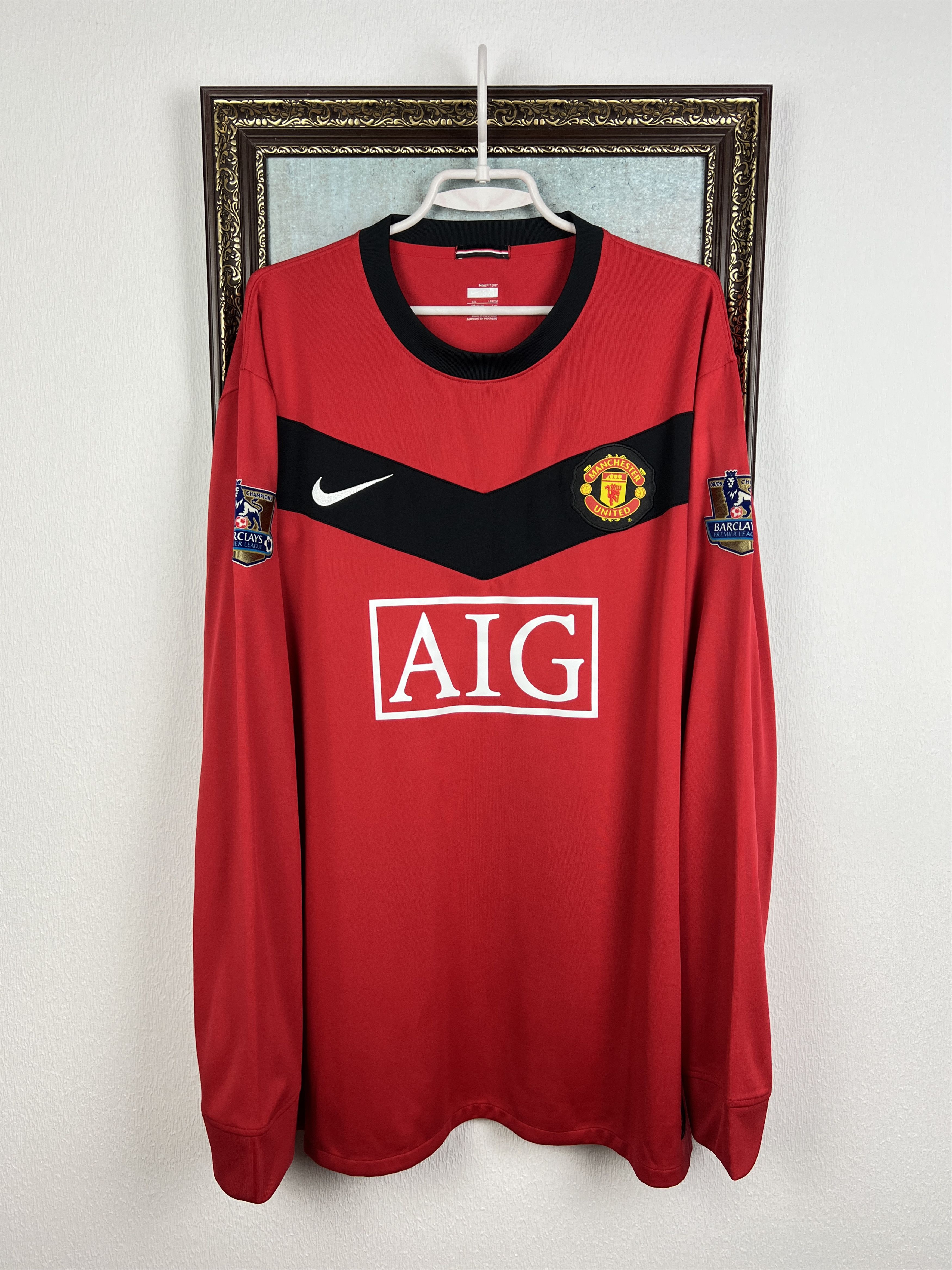 Nike Manchester football shirt Berbatov Long Sleeve Jersey 3XL Size US XXL / EU 58 / 5 - 2 Thumbnail