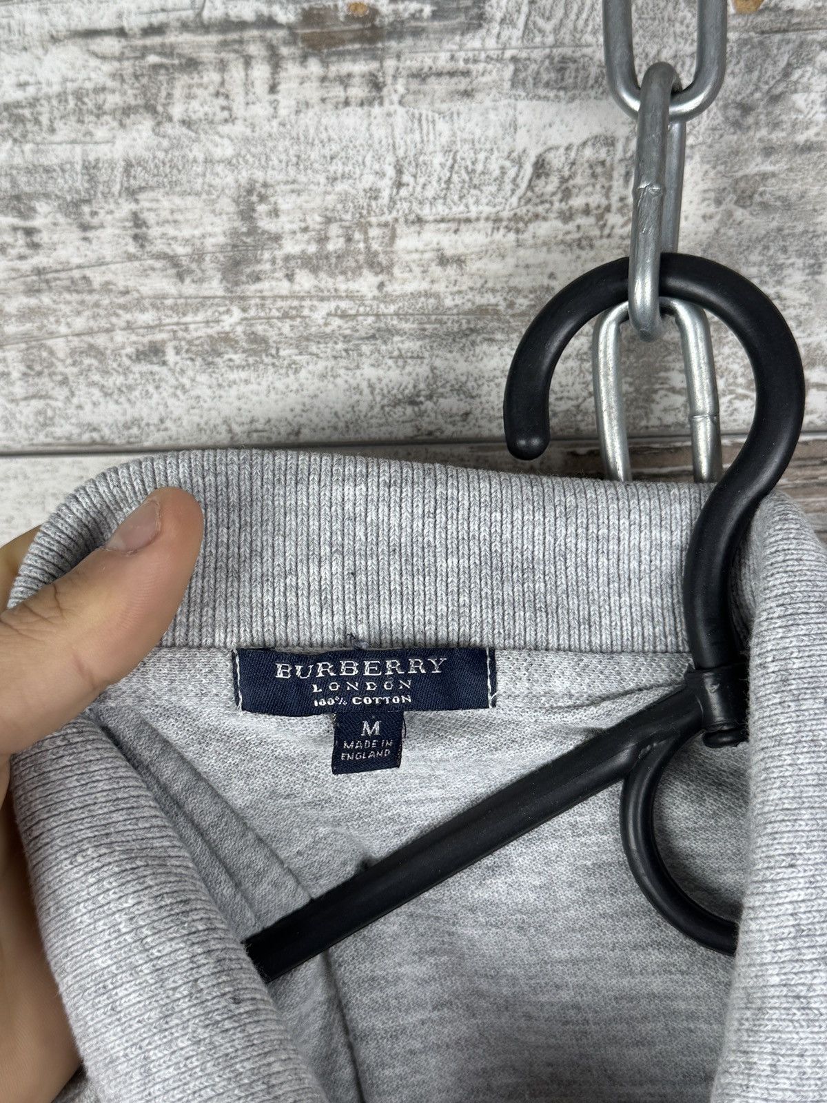Burberry Mens Vintage Burberry Brit polos gray T-shirt rare tee Size US M / EU 48-50 / 2 - 6 Thumbnail