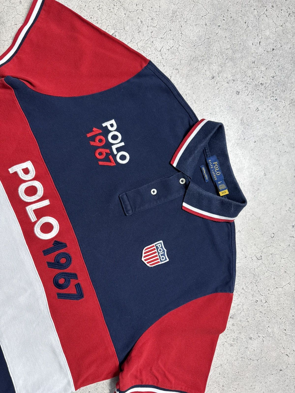 Polo Ralph Lauren Polo Ralph Lauren 1967 USA United States PRL Polo Shirt Size US L / EU 52-54 / 3 - 5 Thumbnail