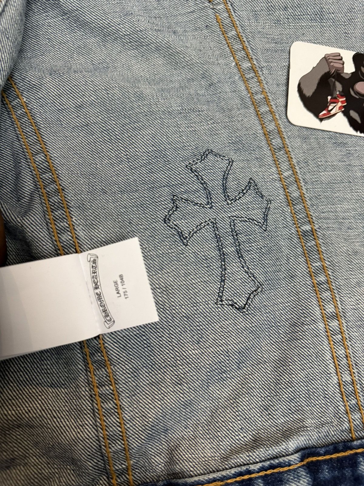 Chrome Hearts Chrome Hearts Levi's Cross Patch Type-3 Denim Trucker Jacket Size US L / EU 52-54 / 3 - 11 Thumbnail