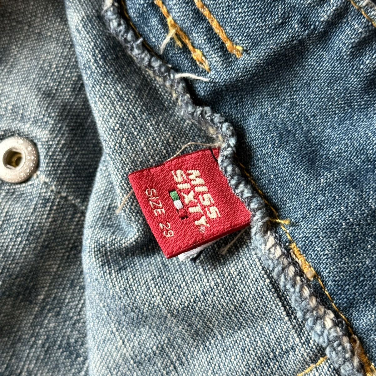 Miss Sixty Y2K Miss Sixty Cargo Straight Hysteric Glamour Style Jeans Size 29" - 10 Thumbnail