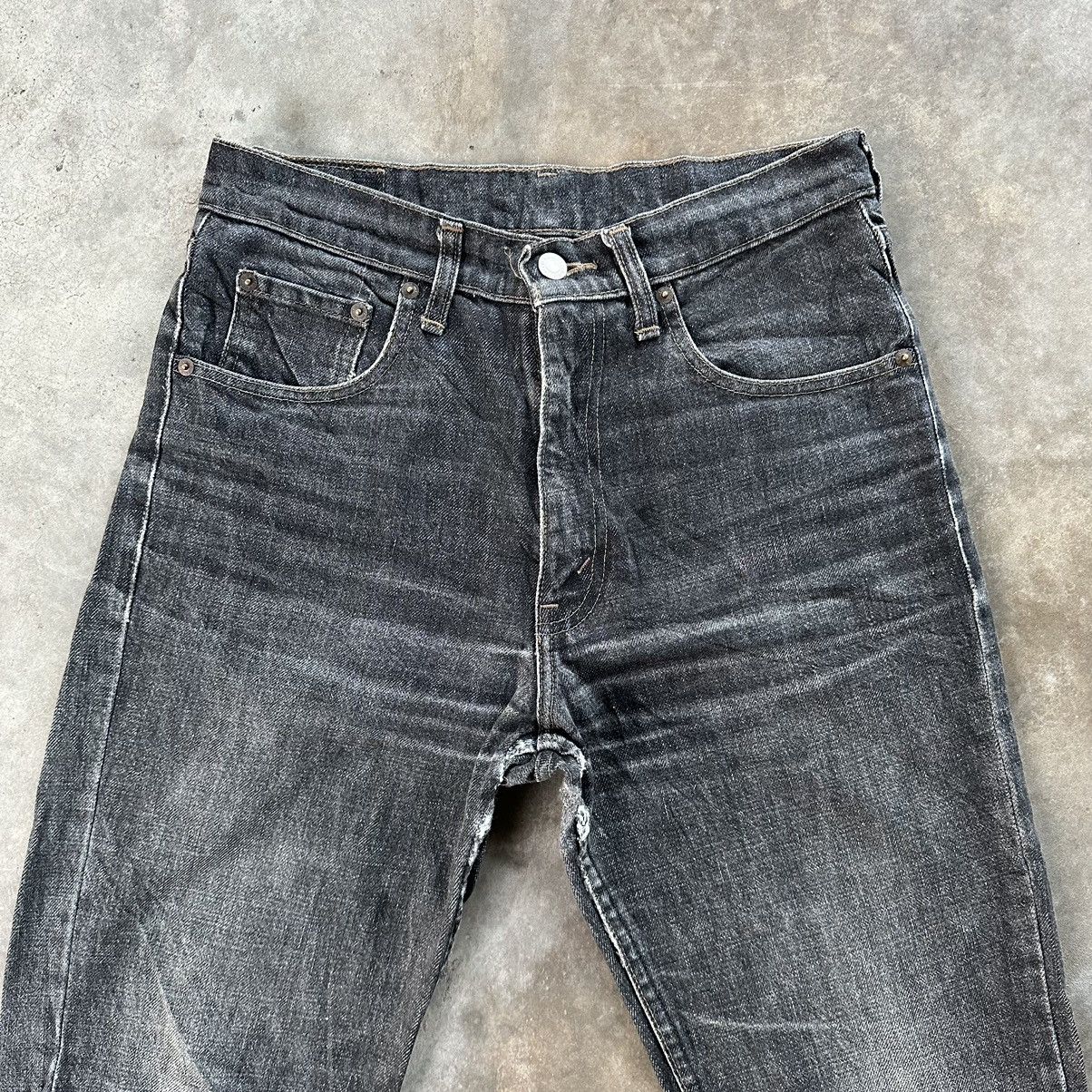Levi's Vintage Levi’s Black Faded Jean Distressed Denim Pant W29 Size US 29 - 2 Thumbnail