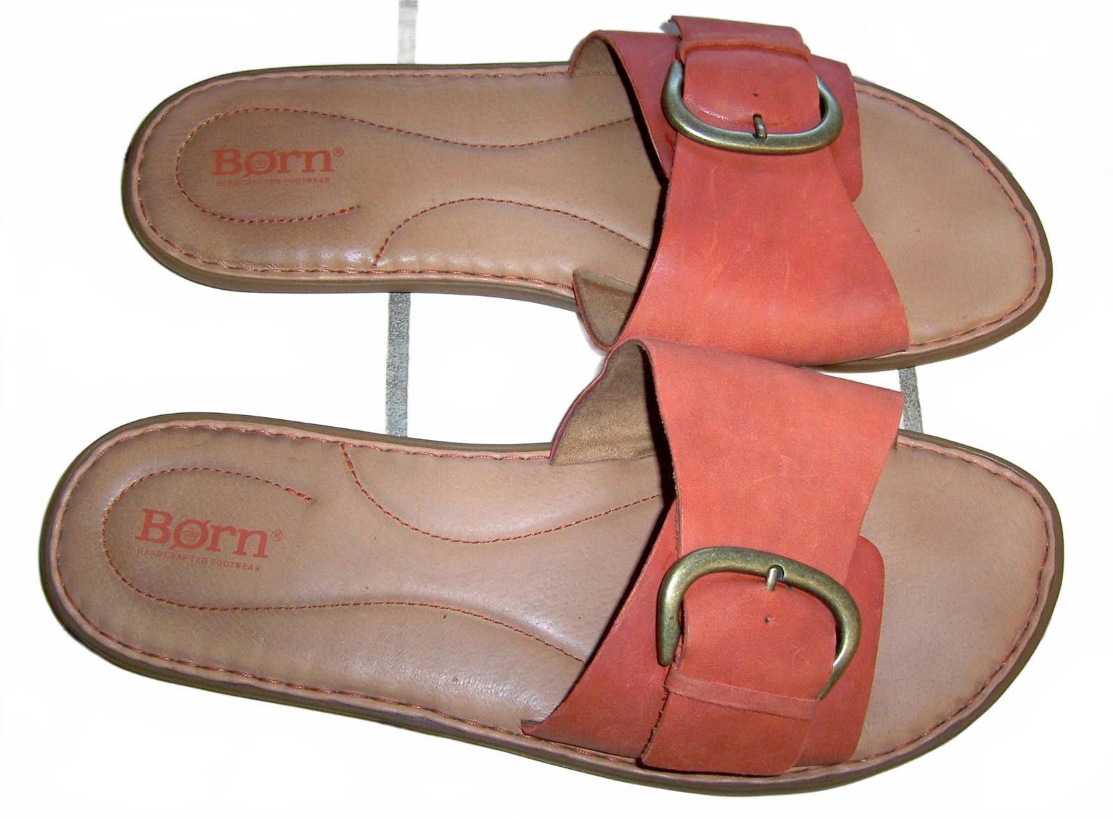 Born Born - Miarra Sandals - Orange Papaya - Women's 11M Size US 11 / IT 41 - 7 Thumbnail