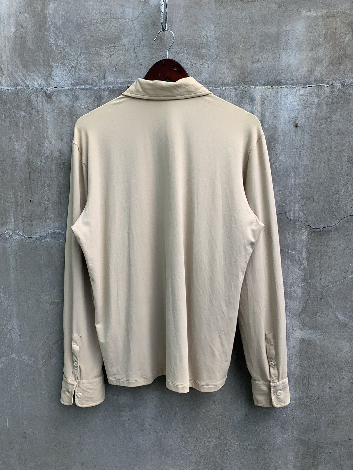 Prada 2014 Beige Button Up Shirt Size US L / EU 52-54 / 3 - 4 Thumbnail