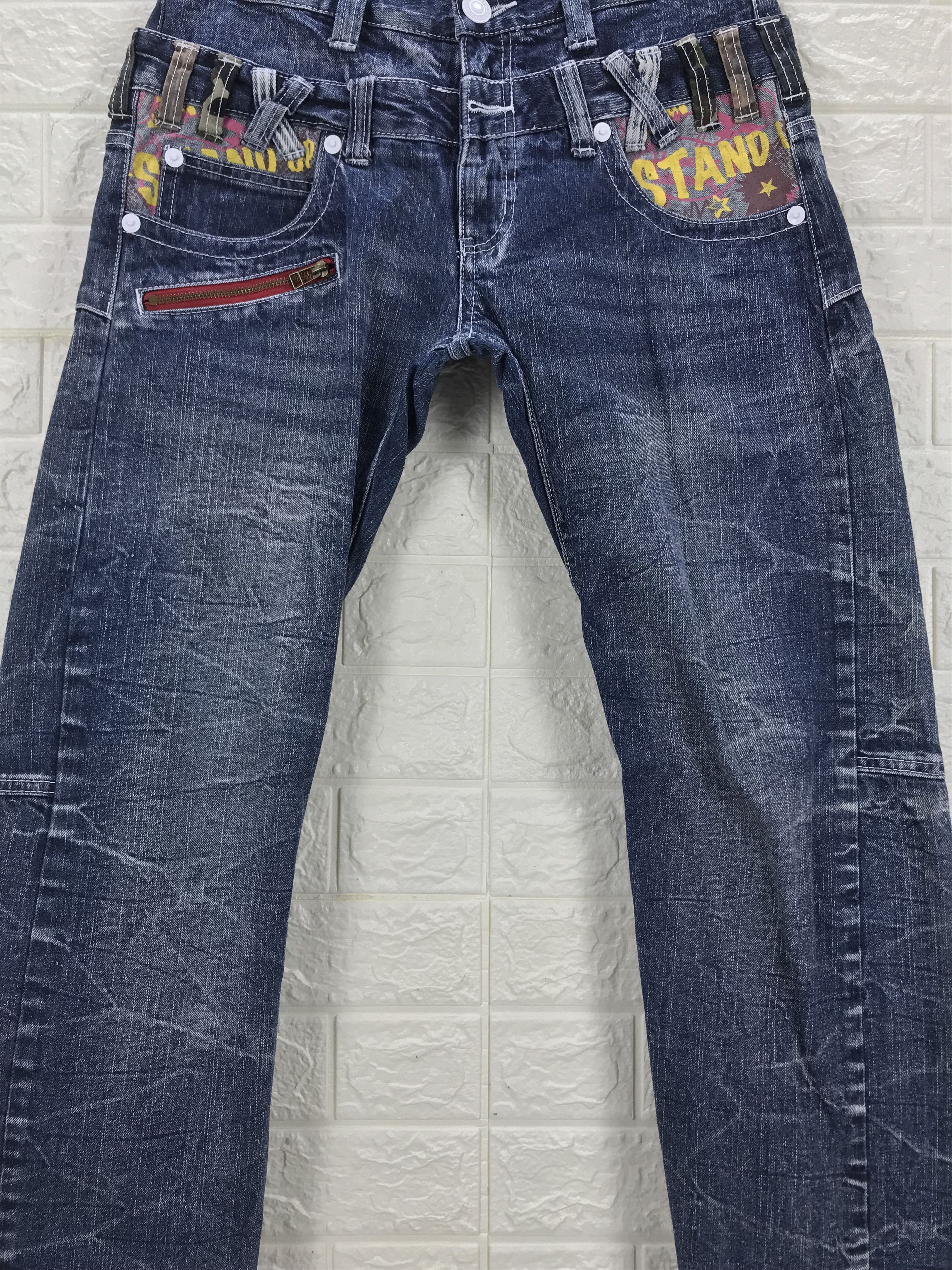 Japanese Brand Vintage Japanese Double Focus Double Waist Jeans Size US 31 - 4 Thumbnail