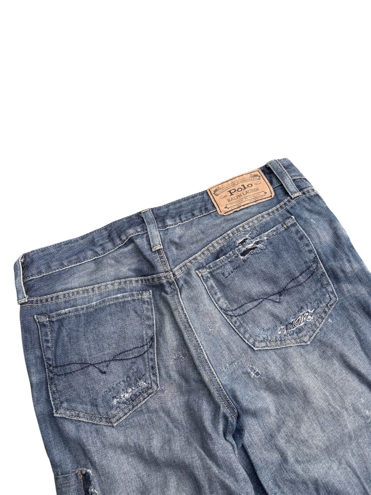 RRL Ralph Lauren Polo Ralph Lauren Patchwork Denim Pants Size US 28 / EU 44 - 7 Thumbnail