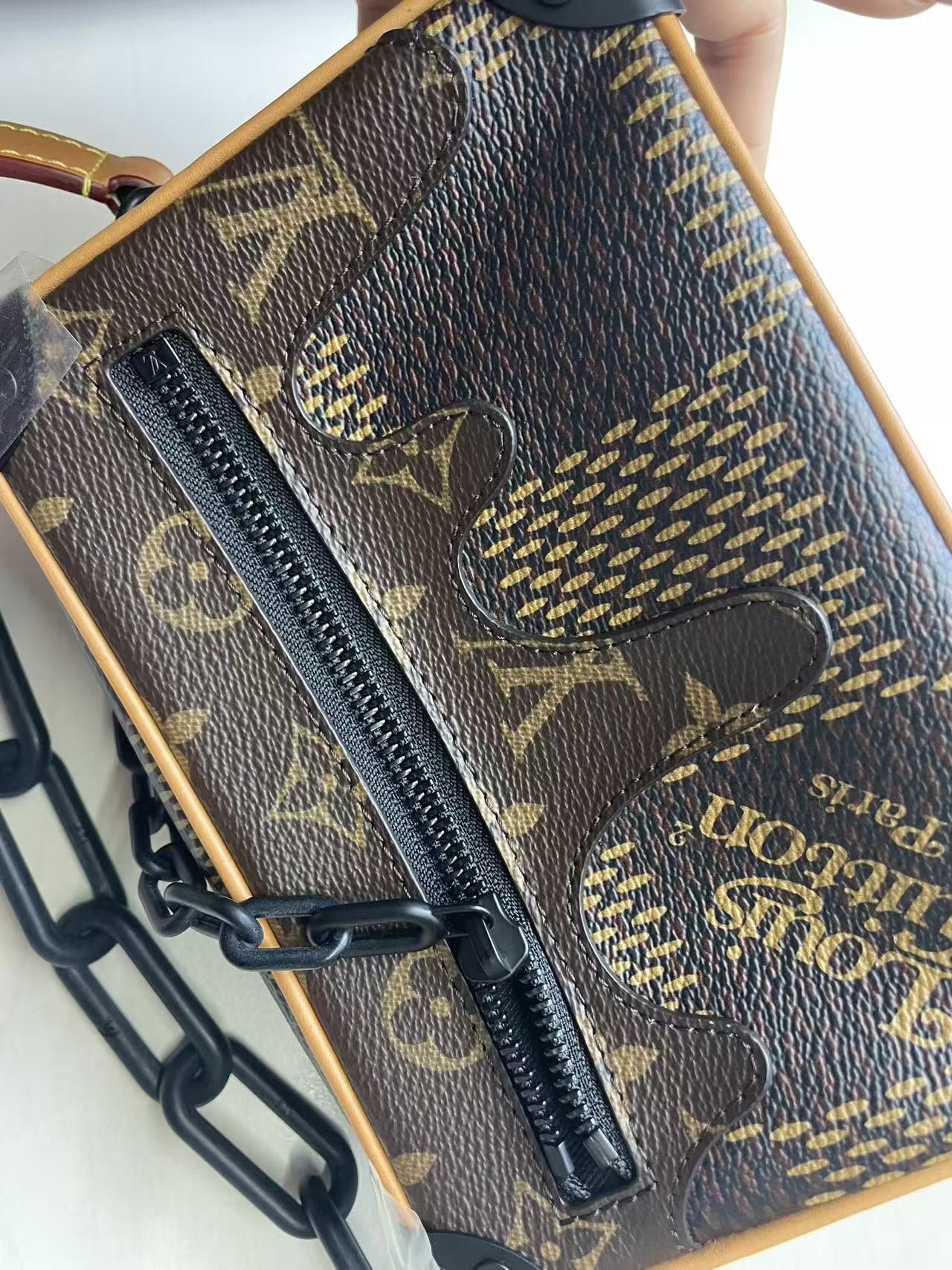 Louis Vuitton Louis Vuitton Nigo Giant Damier Ebene Mini Soft Trunk Size ONE SIZE - 9 Thumbnail