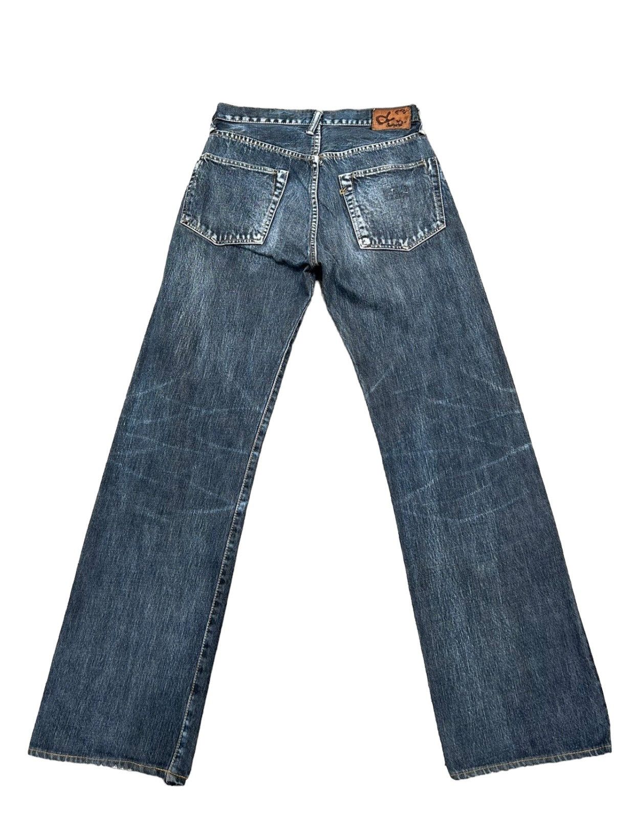 45rpm Vintage 45rpm Japan Faded Indigo Denim Selvedge Jeans Size US 29 - 2 Thumbnail