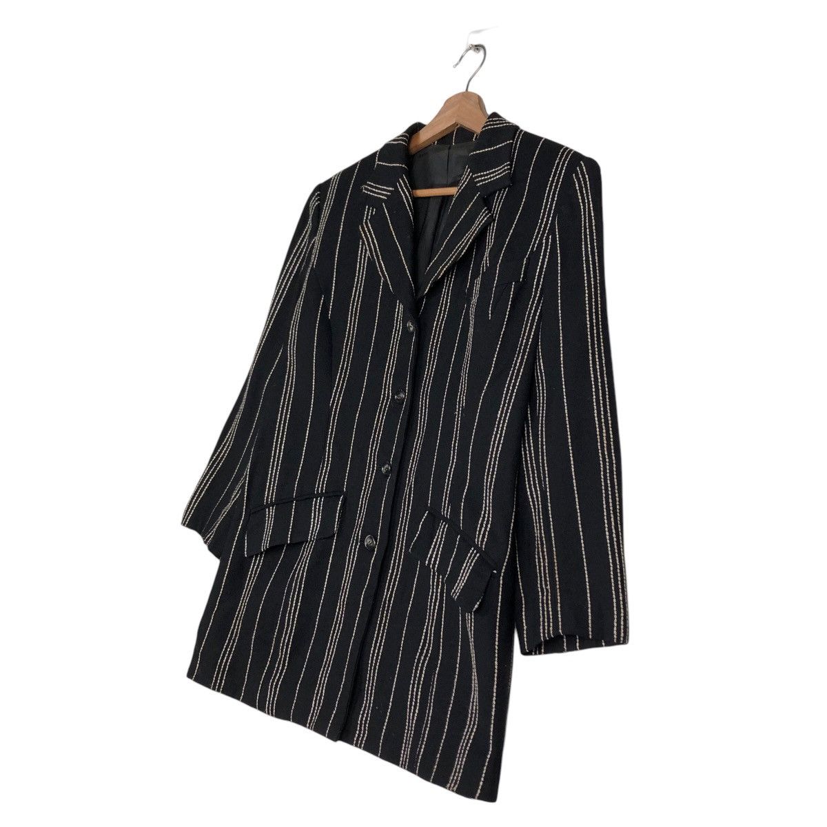 Issey Miyake 🔥Vintage Striped Coats Jacket Zome Issey Miyake Japan Size US M / EU 48-50 / 2 - 2 Thumbnail
