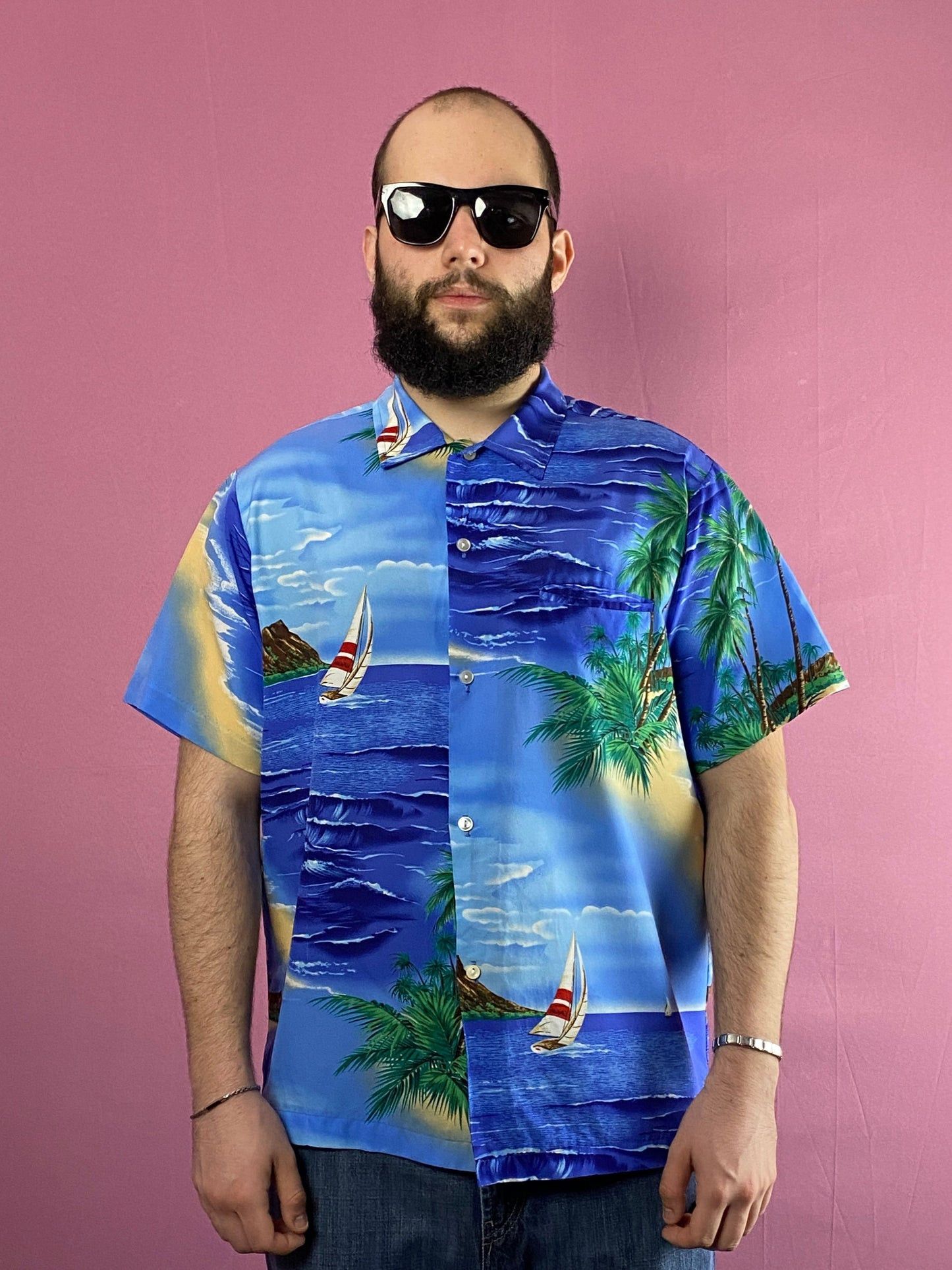 Designer × Vintage Shoreline Hawaii Vintage Men's Island Print Hawaiian Shirt Size US L / EU 52-54 / 3 - 2 Thumbnail