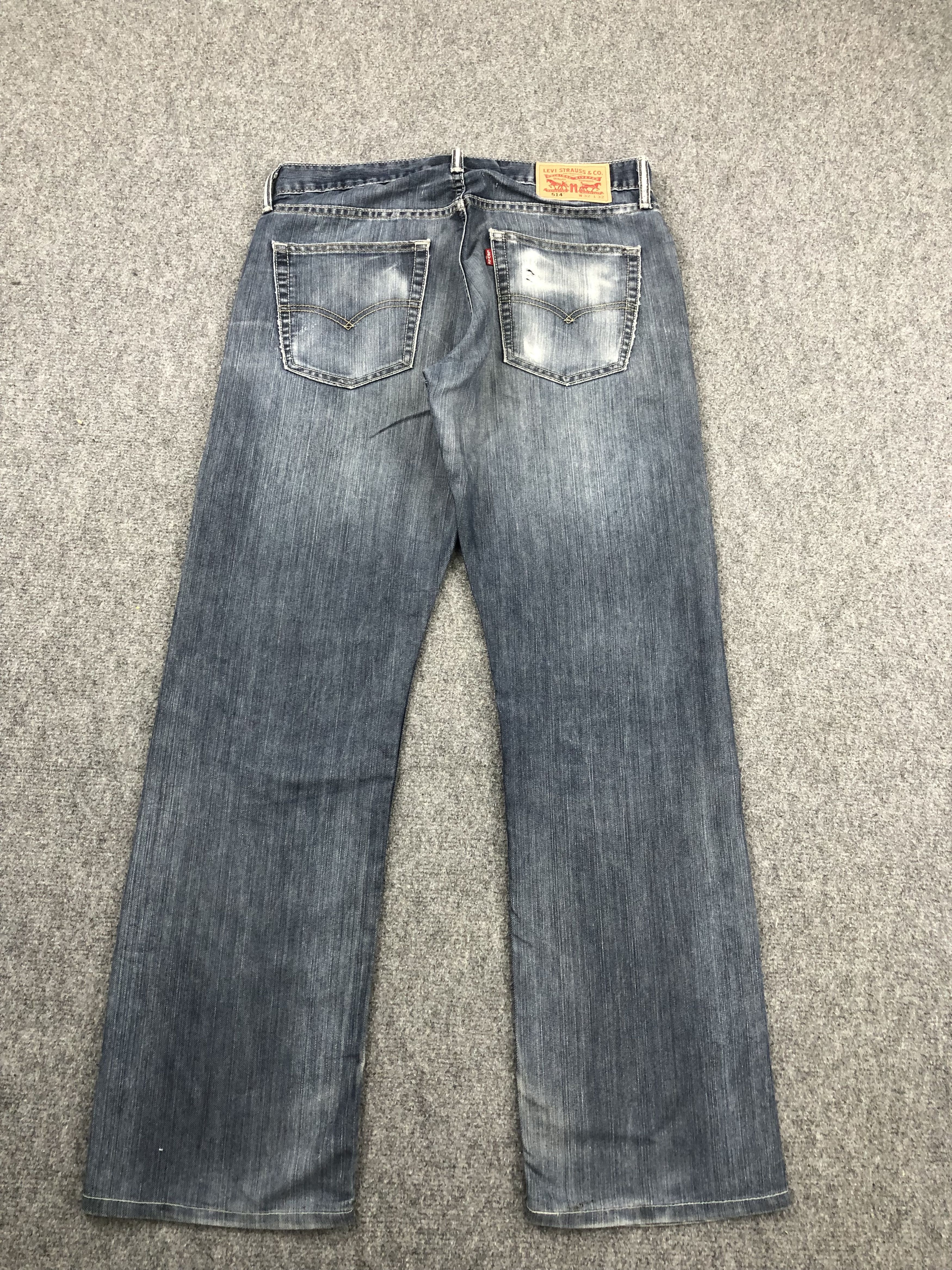 Levi's Vintage Levis 514 Faded Blue Jeans DPP0235 Size US 33 - 3 Thumbnail
