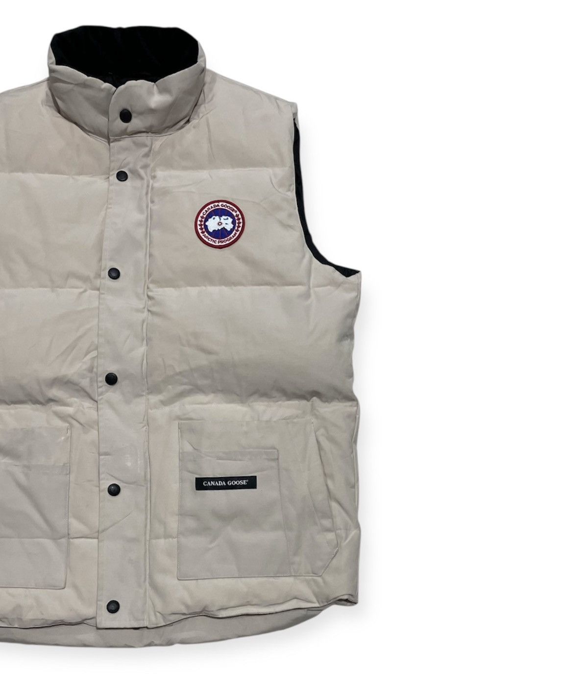Canada Goose CG Beige Freestyle Gilet Size US L / EU 52-54 / 3 - 3 Thumbnail