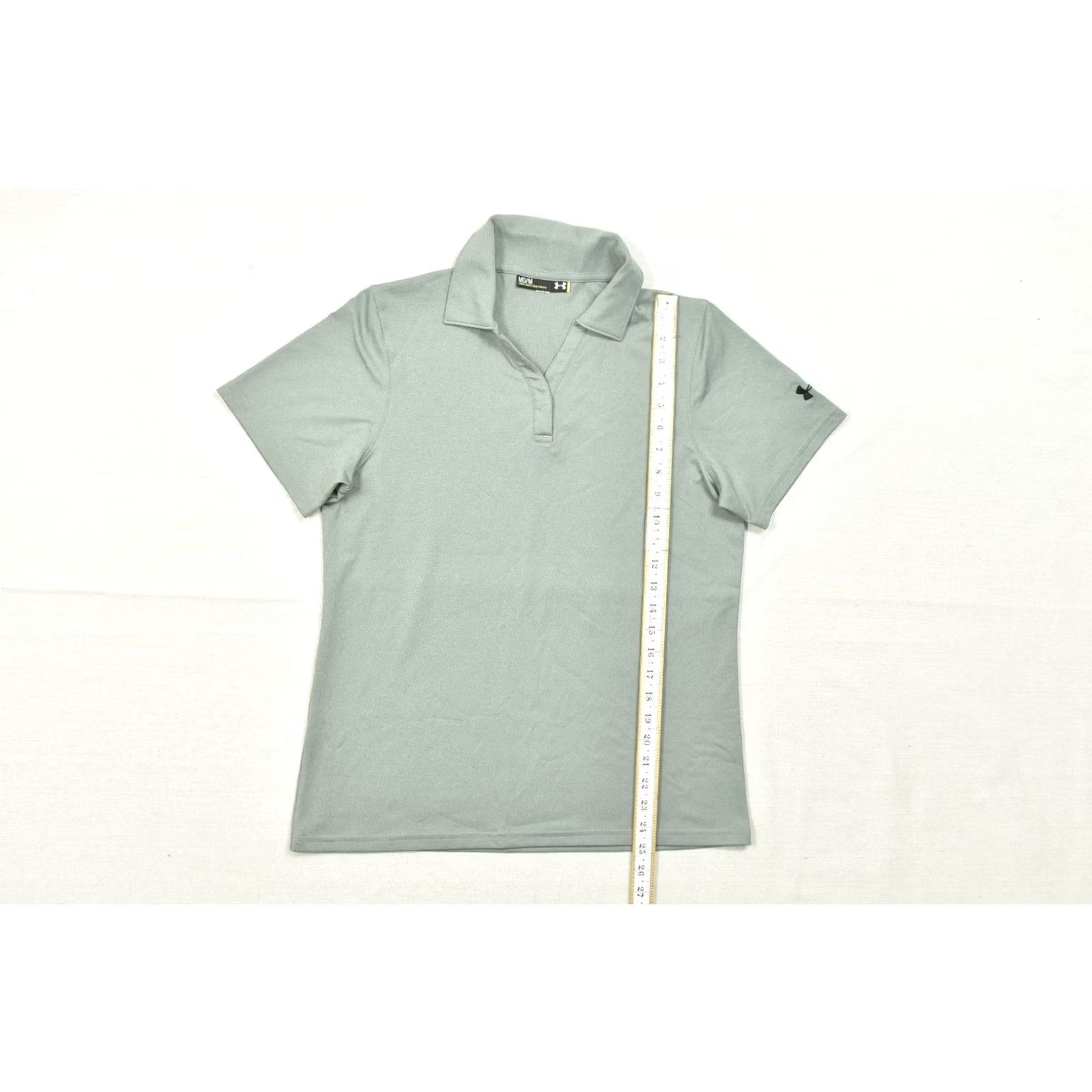 Under Armour Under Armour Polo Shirt Womens Medium Green Short Sleeve V-Neck Loose Fit Sports Casual Shirt Size 32" / US 10 / IT 46 - 4 Thumbnail