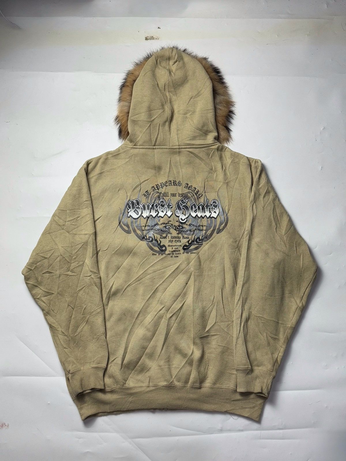 If Six Was Nine × Japanese Brand × Le Grande Bleu (L.G.B.) Fur Hoodie Poem Dragon Glittier Burst Heats Japanese Size US L / EU 52-54 / 3 - 1 Thumbnail