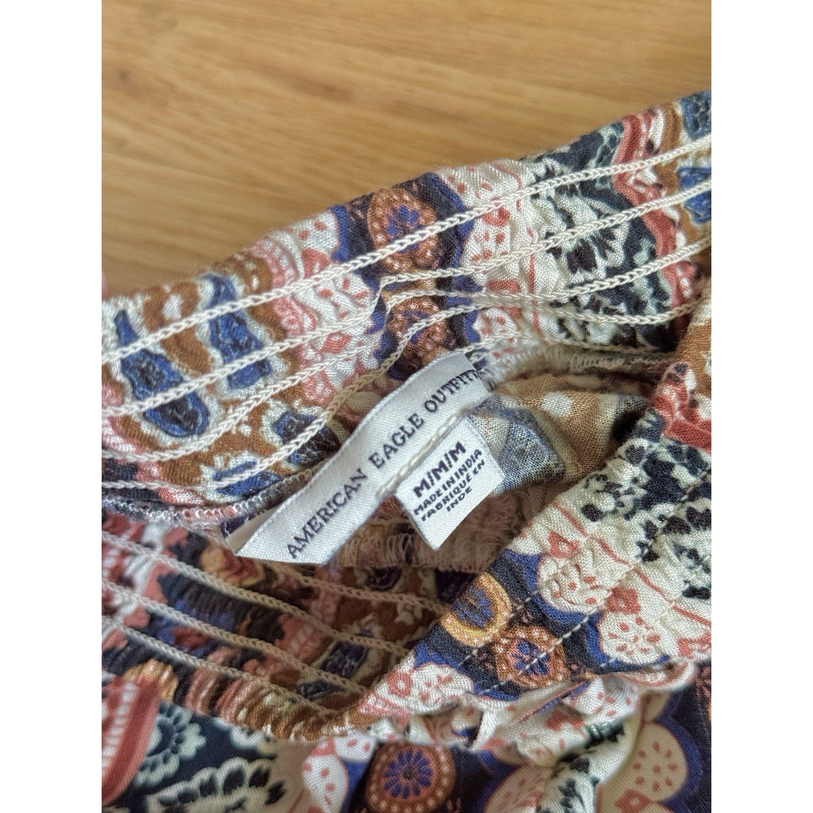 American Eagle Outfitters American Eagle Women's Multicolor Boho Beach Pants Size M Size 28" / US 6 / IT 42 - 7 Thumbnail
