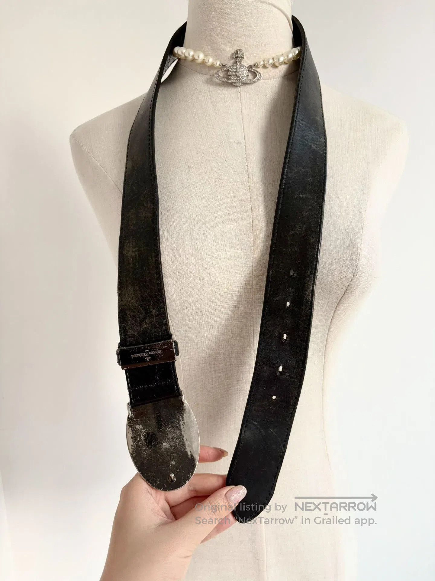 Vivienne Westwood Vivienne Westwood Saturn Black Patent Belt. Size ONE SIZE - 4 Thumbnail