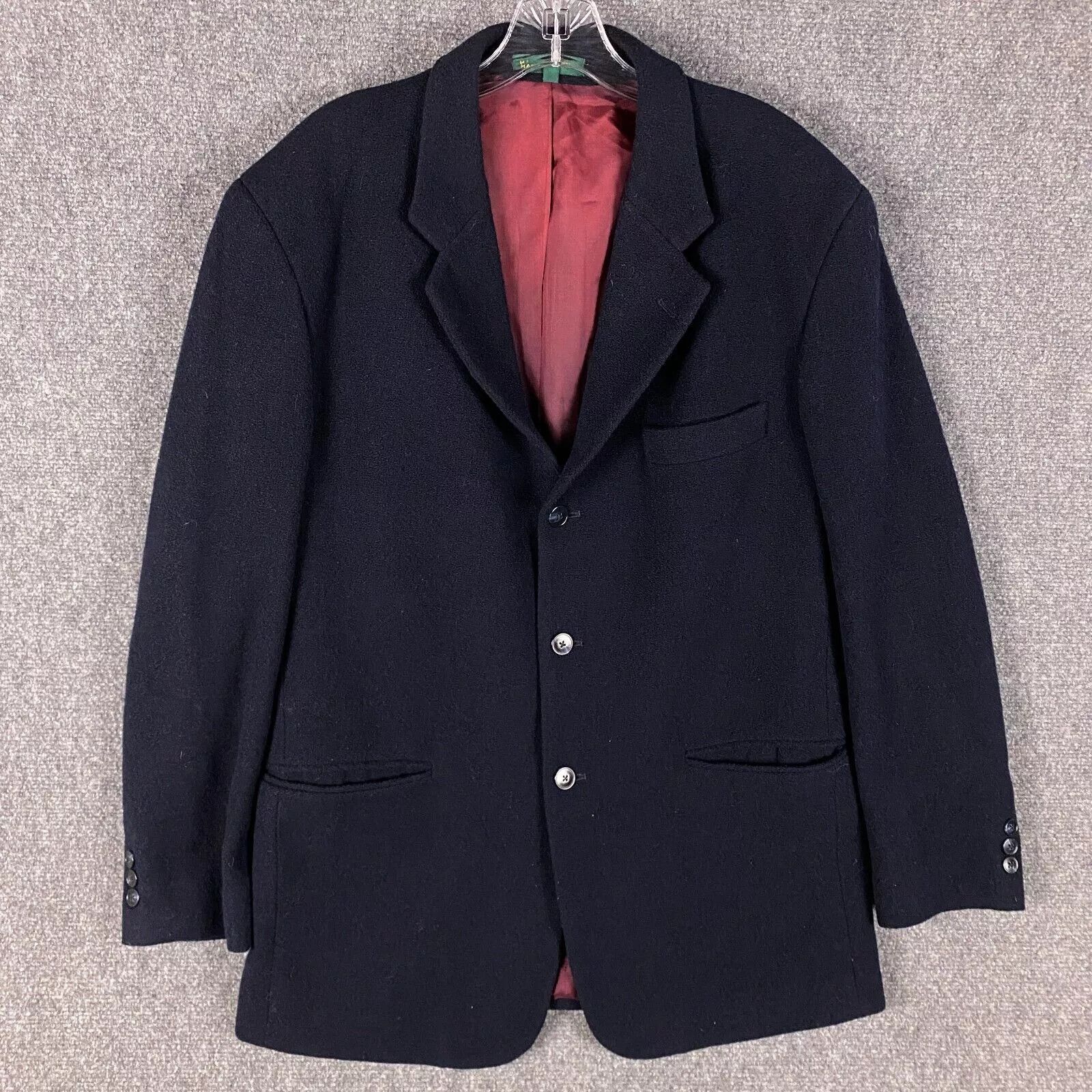 Club Room Club Room Blazer Suit Men's Medium Wool Navy Blue Adults M Size 38R - 1 Thumbnail